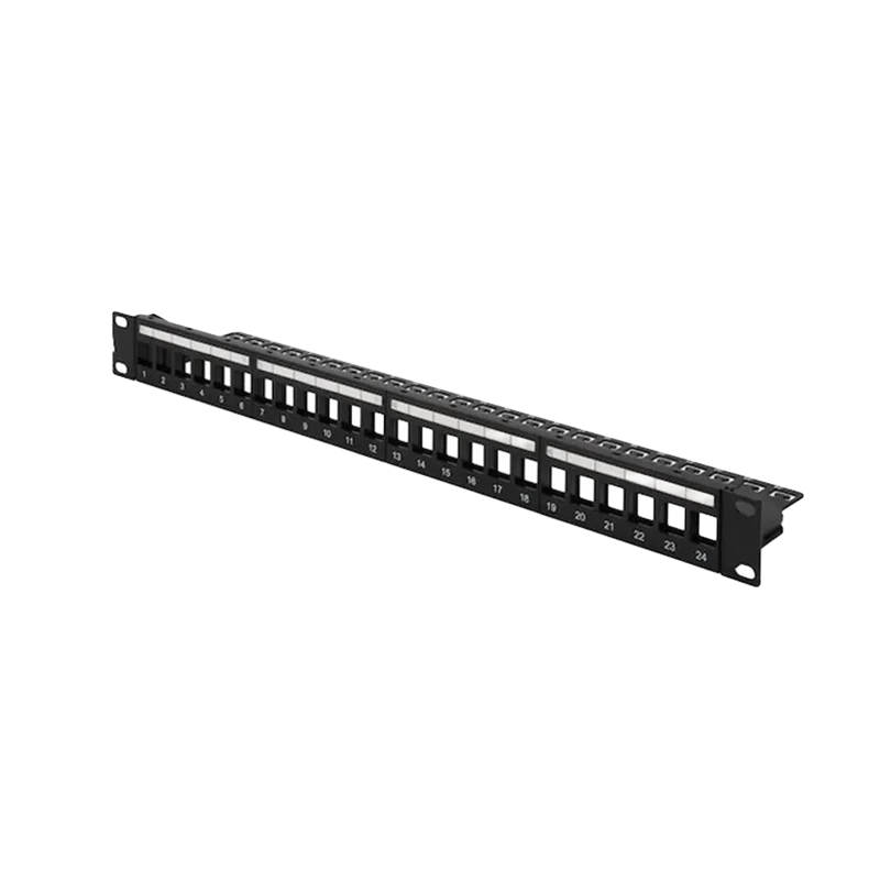 HCS 24 Port Keystone Blank Patch Panel 1U 19" P00-02450-1U