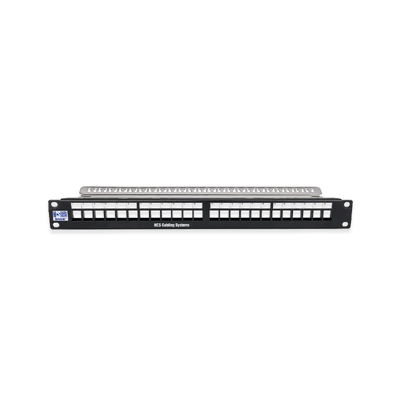 HCS 24 Port Keystone FTP Blank Panel 1U 19" P00-02420-1U-B