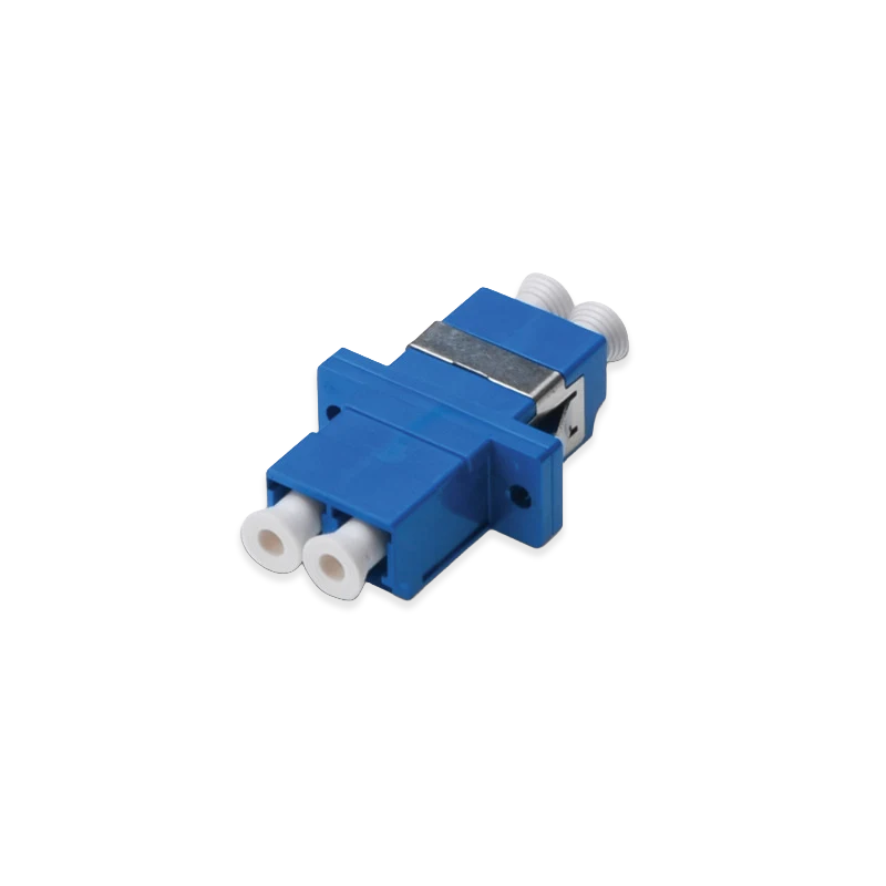 HCS SM LC Duplex Plastic Adapter – Blue Singlemode