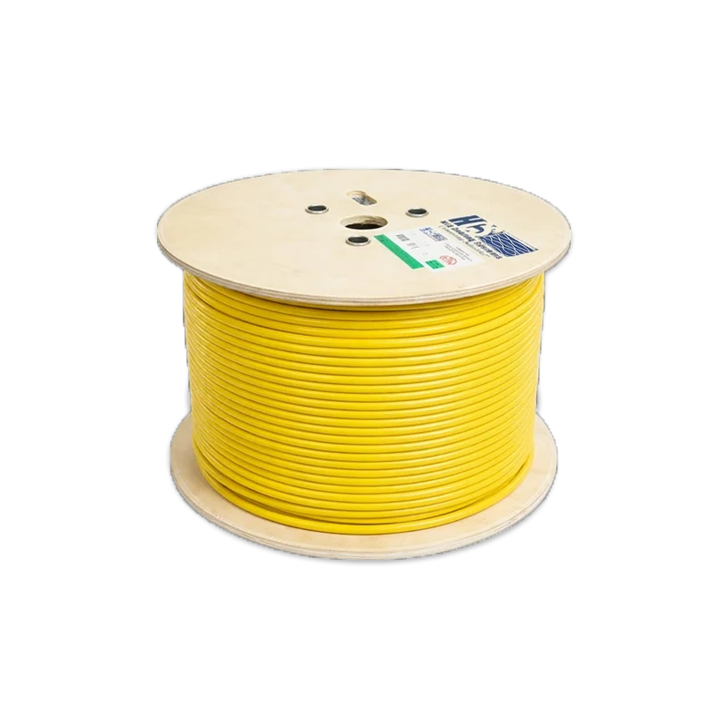 HCS CAT6 U/UTP 23 AWG LS0H Cable - Yellow 500m Bulk H06-00402-DP8-FV