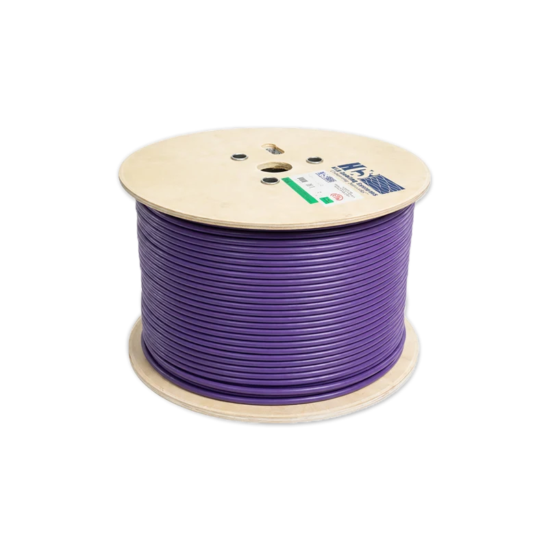 HCS CAT6 U/UTP 23 AWG LS0H Kablo - Mor 500m Makara H06-00402-DP9-FV