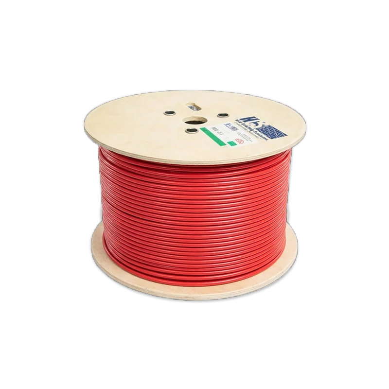 HCS CAT6E U/UTP 23 AWG LS0H Kablo - Kırmızı 500m Makara H6E-00402-DP6