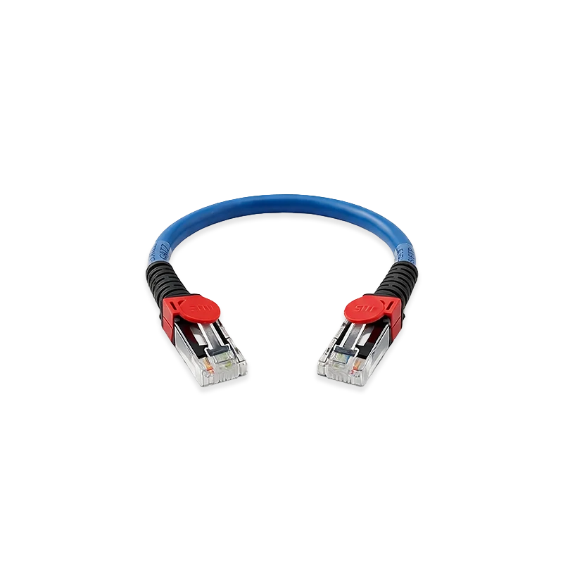 HCS CAT6 UTP LS0H Patch Cord Mavi 0,2m T06-00421-021